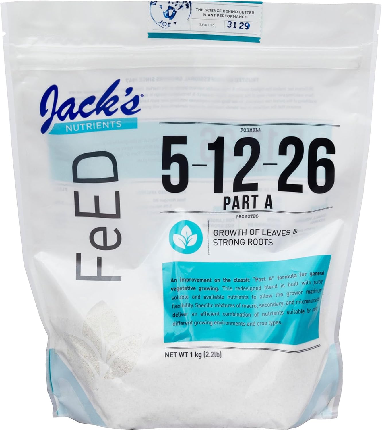 Jack's Classic Nutrients 5-12-26 Part A Fertilizer for Plants