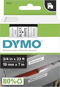 DYMO Authentic Standard D1 Labeling Tape for All Your Needs
