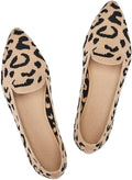 Women's Casual Loafer Flats Slip On Knit Pointed Toe - Comfortable