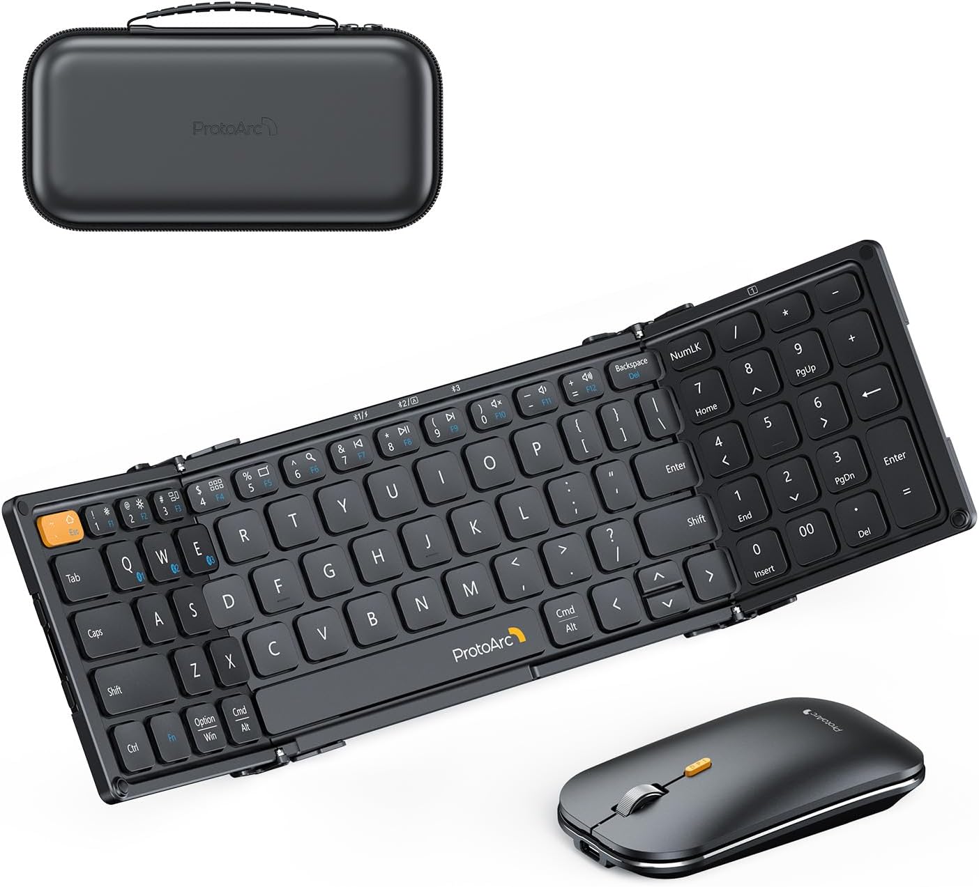 Pocket-Size Foldable Keyboard & Mouse Set by ProtoArc