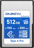 512GB CFexpress Type A Card - 900MB/s Read, 800MB/s Write - 4K 120P & 8K RAW