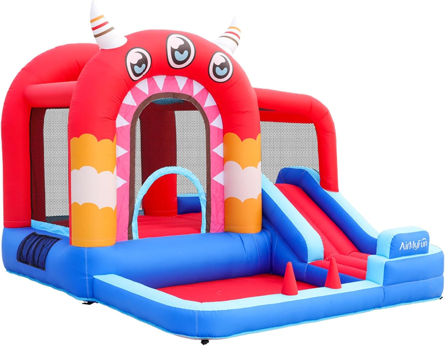 AirMyFun Inflatable Bounce House with Slide and Ball Pit Fun