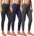 3 Pack Yoga Pants with Pockets for Women - Tummy Control Leggings you