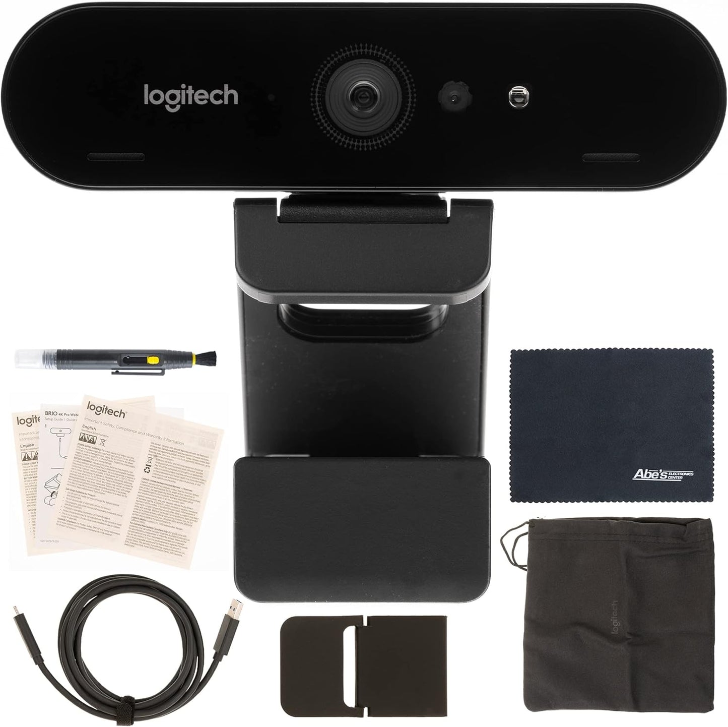 Logitech BRIO 4K Webcam: Enhanced Clarity Bundle