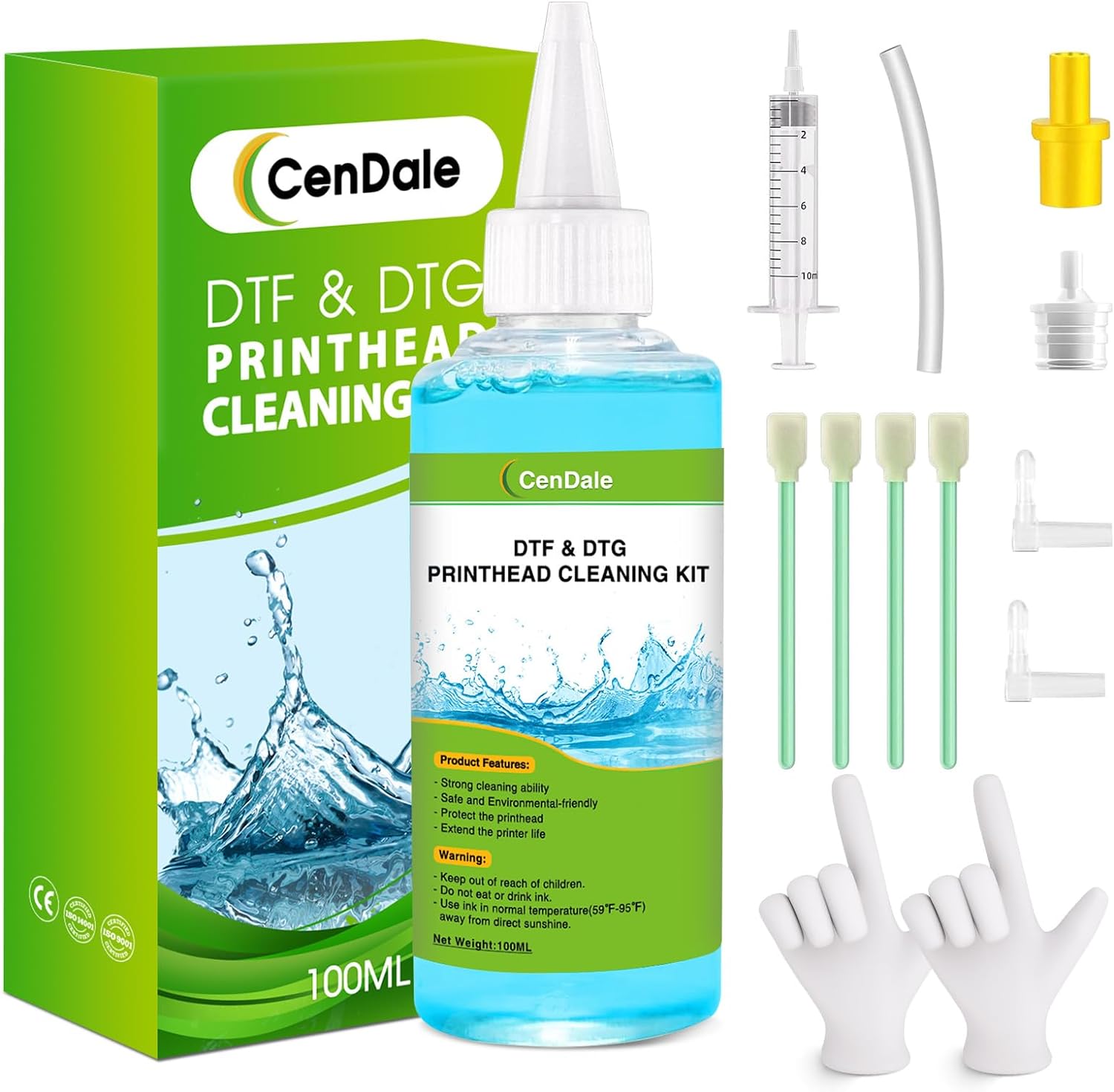 Universal DTF Printhead Cleaner - Premium Kit for Epson Printers