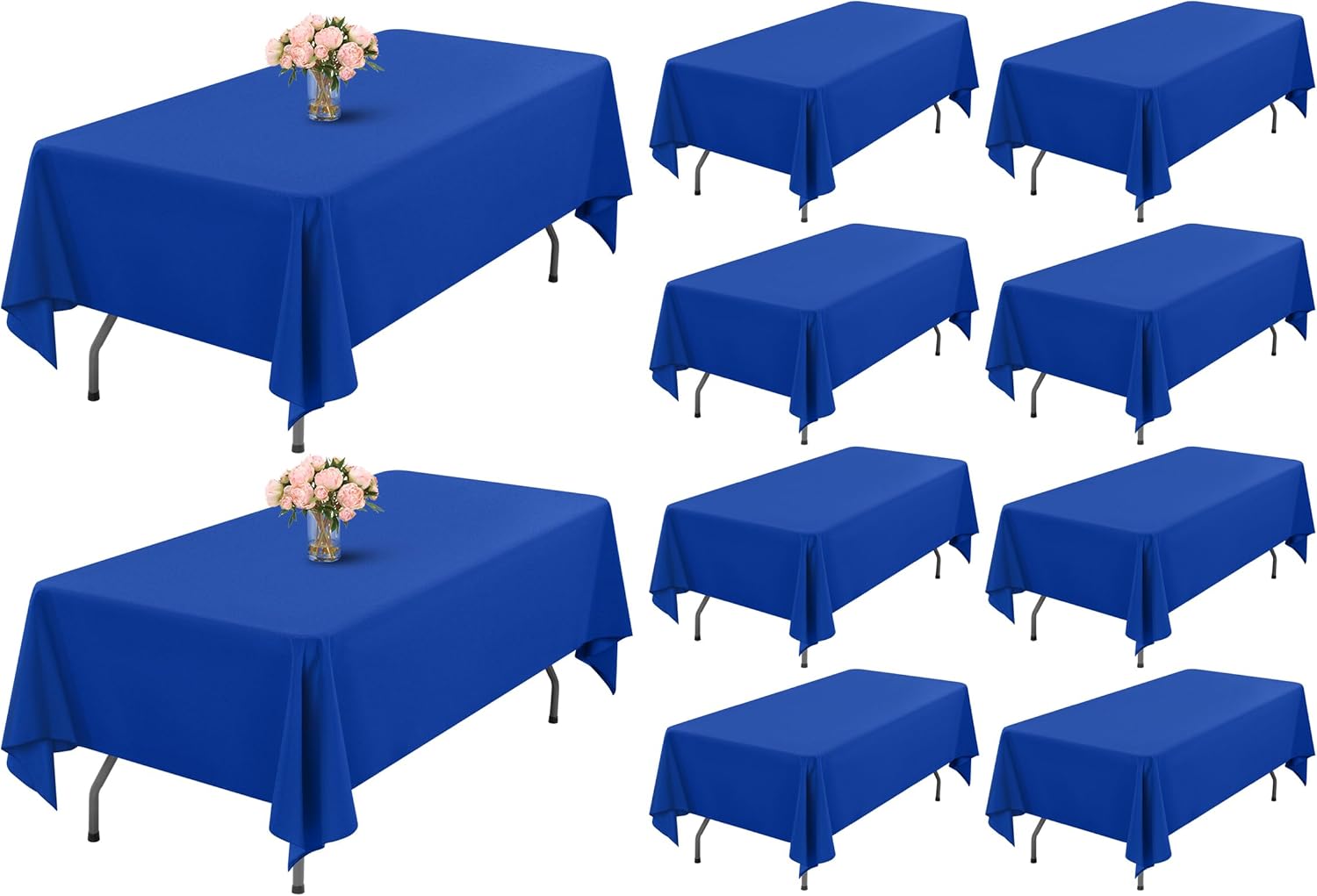 Royal Blue Tablecloths 60 x 126 Inch for Elegant Dining Events