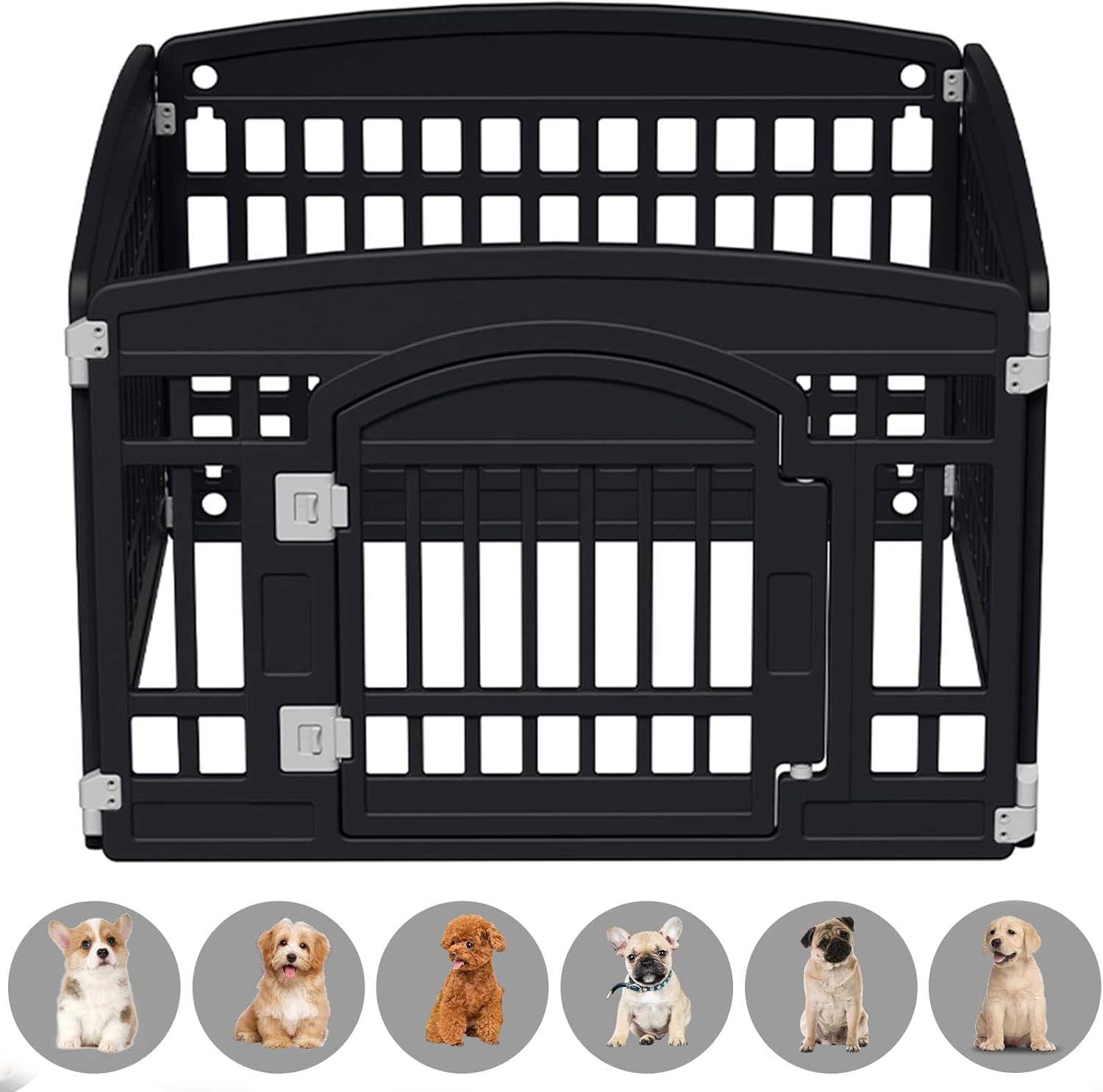 Pet Playpen Foldable Gate for Dogs - Secure and Easy Setup
