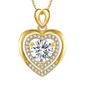 Moissanite Necklace for Women 1Ct Heart Pendant - Elegant Gift