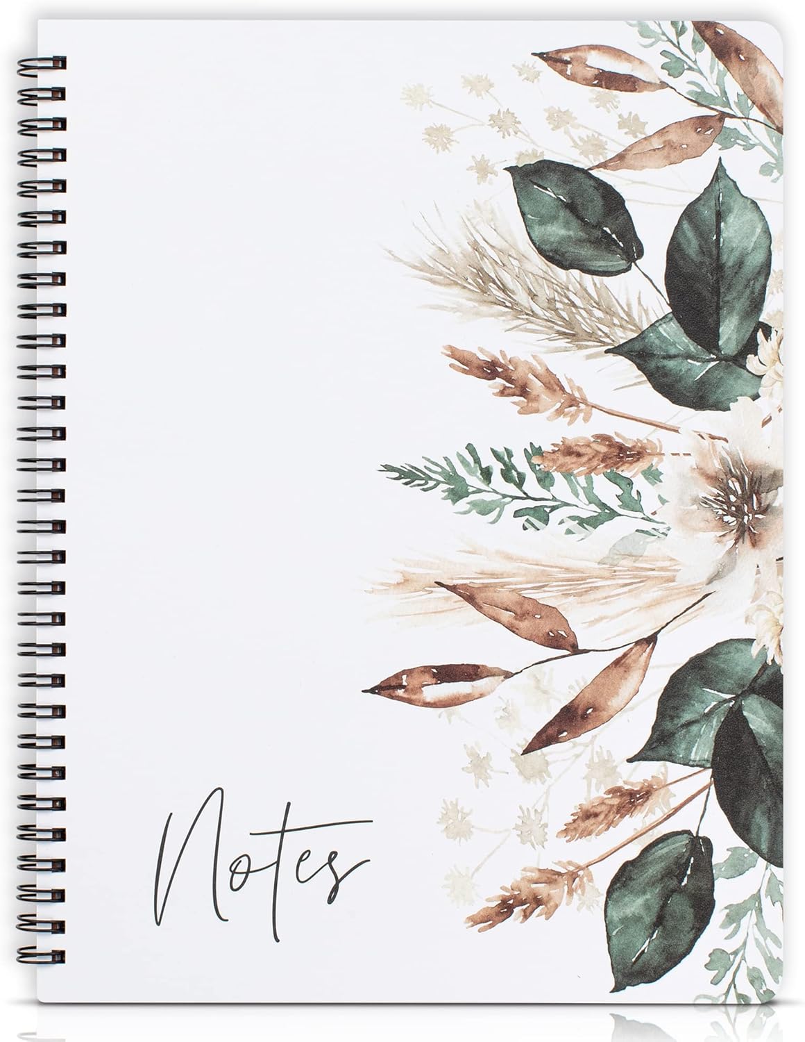 Cute Dried Floral Spiral Notebook - Boost Productivity! ZICOTO