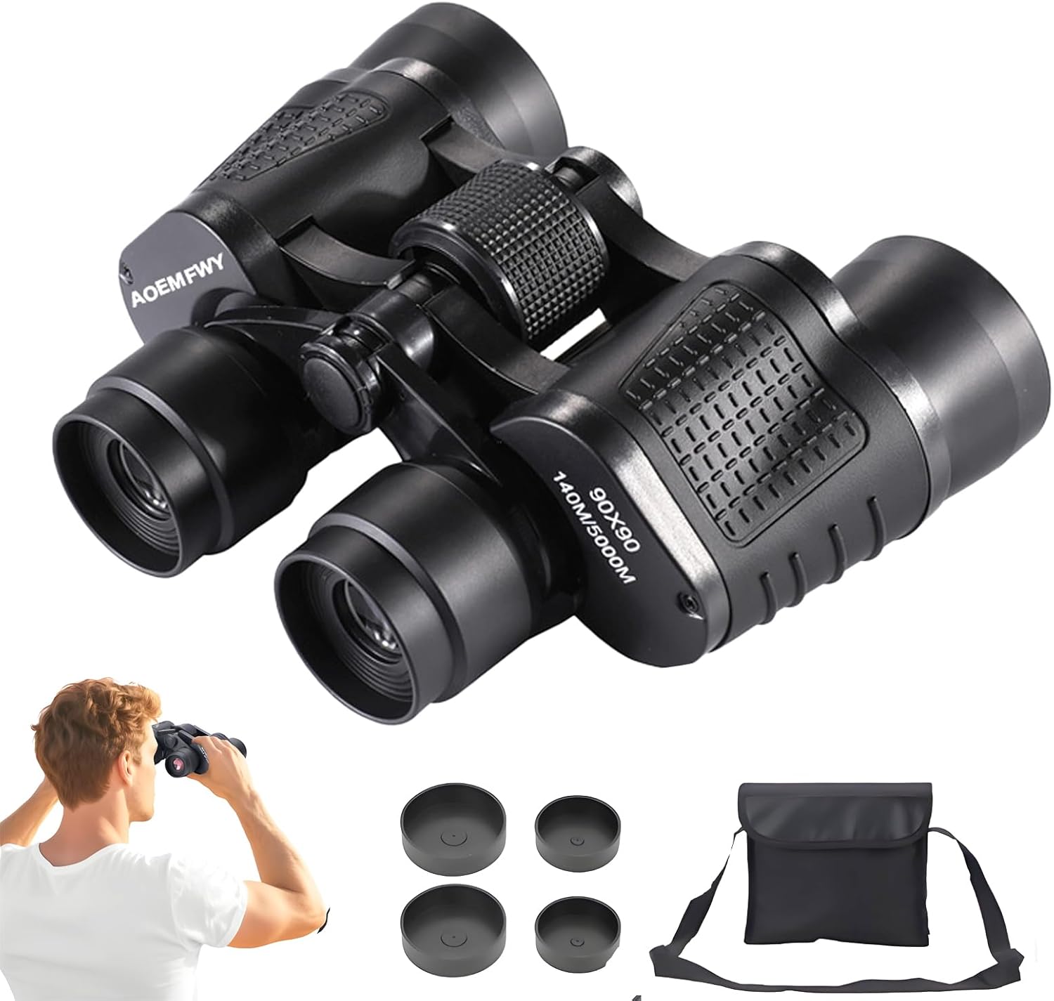 High Powered Adults Binoculars for Hunting and Bird Watching