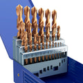 Metric 25Pcs M35 Cobalt Drill Bit Set 1.0mm-13.0mm - Durable Metal Kit