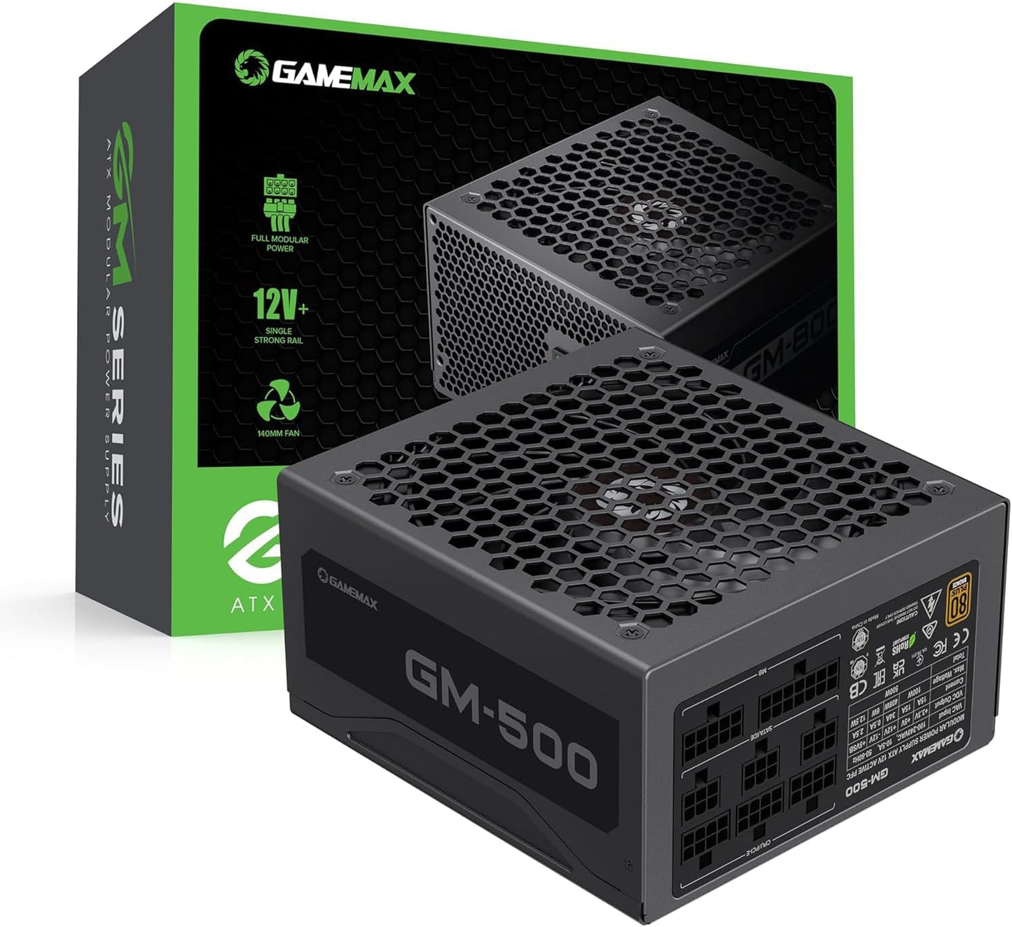 GAMEMAX GM Series ATX Power Supply for Efficient Gaming