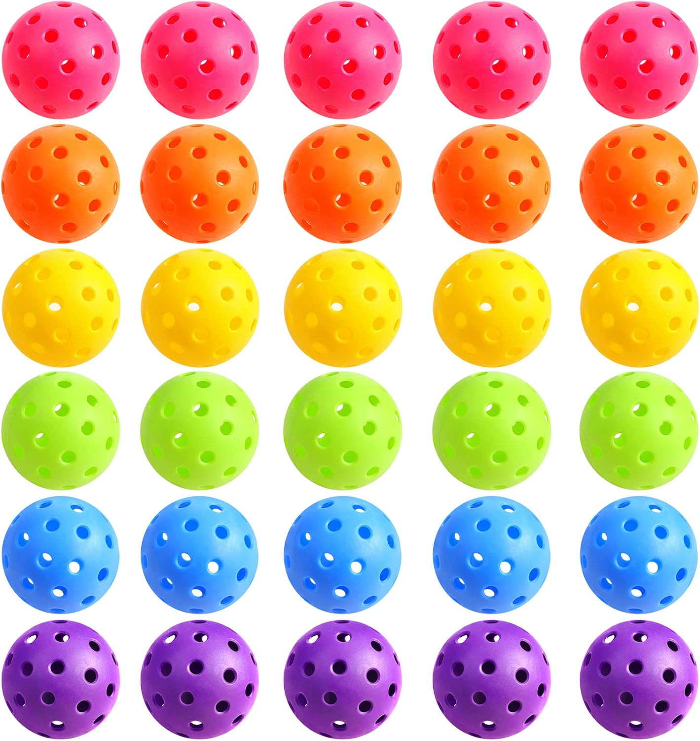 30 Pcs Plastic Practice Baseballs for Outdoor and Indoor Play