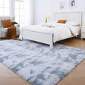 Fluffy Area Rugs for Bedroom 4x6 Grey Plush Shaggy Rug - Soft & Cozy