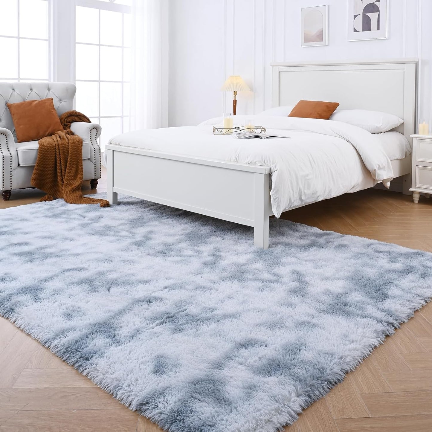 Fluffy Area Rugs for Bedroom 4x6 - Soft Plush Carpet for Home