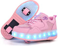 LED Roller Skate Shoes for Kids Boys Girls - MultiColor Light-Up
