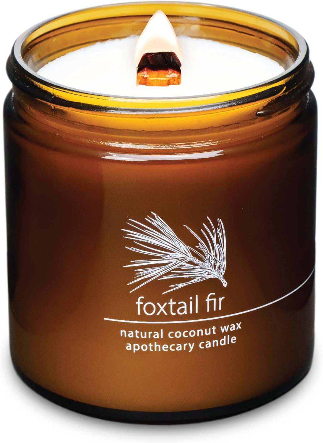 Hemlock Park Crackling Wood Wick Candle with Natural Coconut Wax