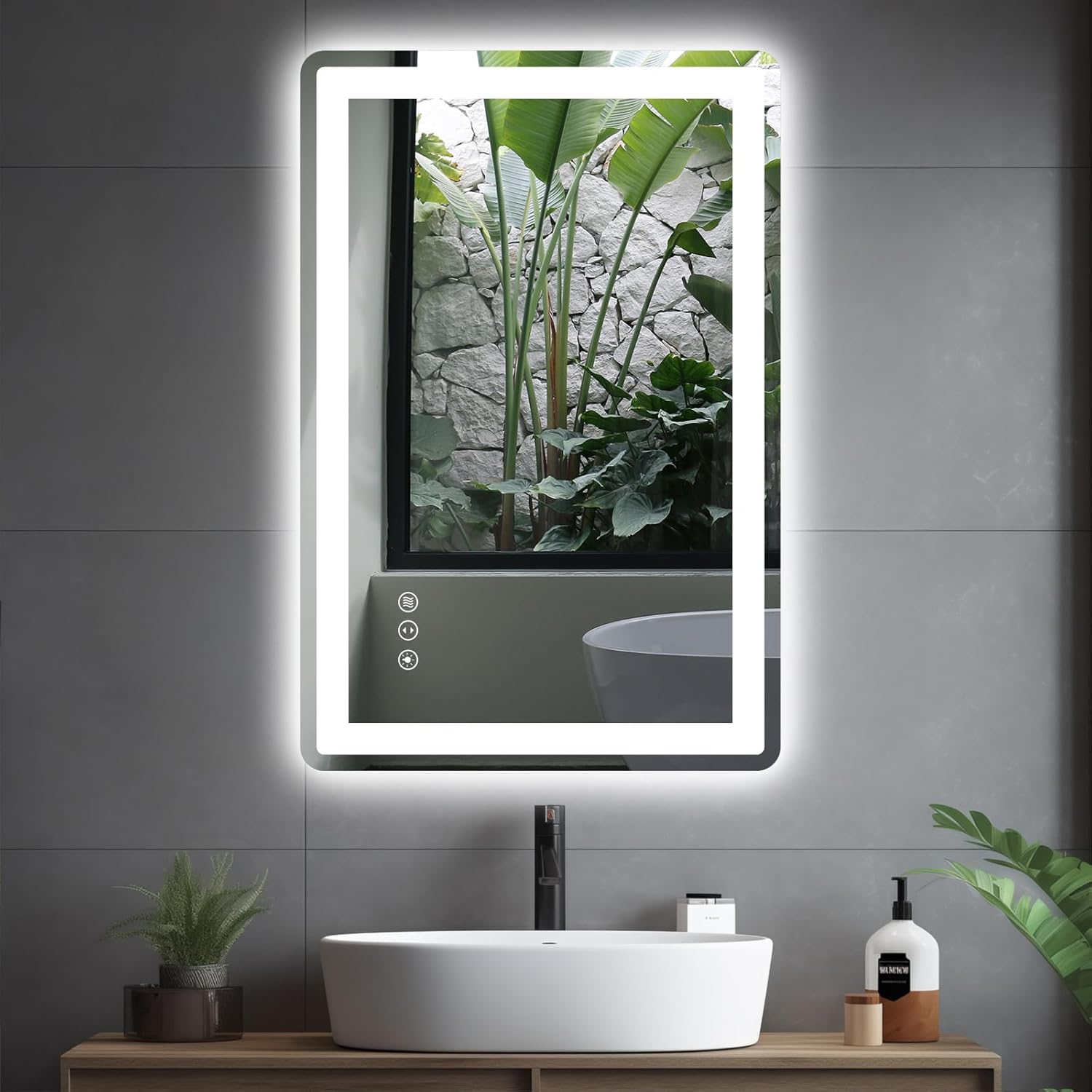 24x36 LED Bathroom Mirror with Lights for Modern Spaces