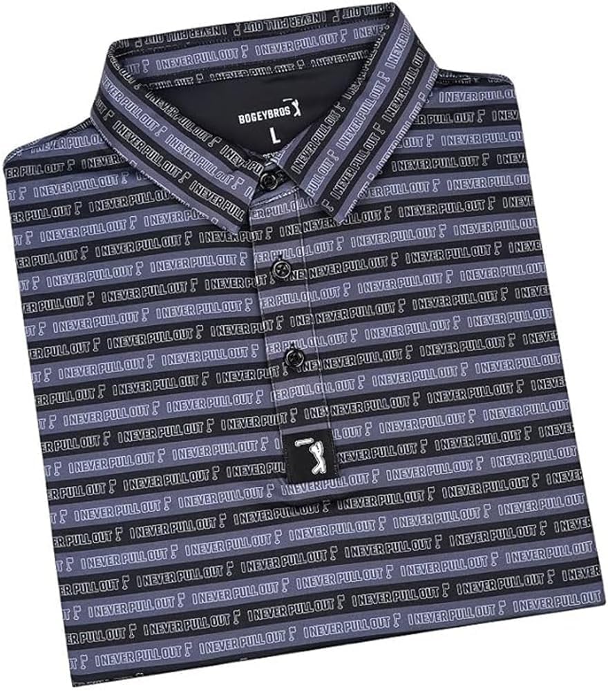 Funny Golf Polo Shirts with UPF 50 Protection for Men