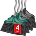 Heavy Duty 13in Broom with 61in Adjustable Handle - Outdoor/Indoor
