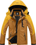 Men's Mountain Waterproof Ski Snow Jacket - Windproof, Insulated