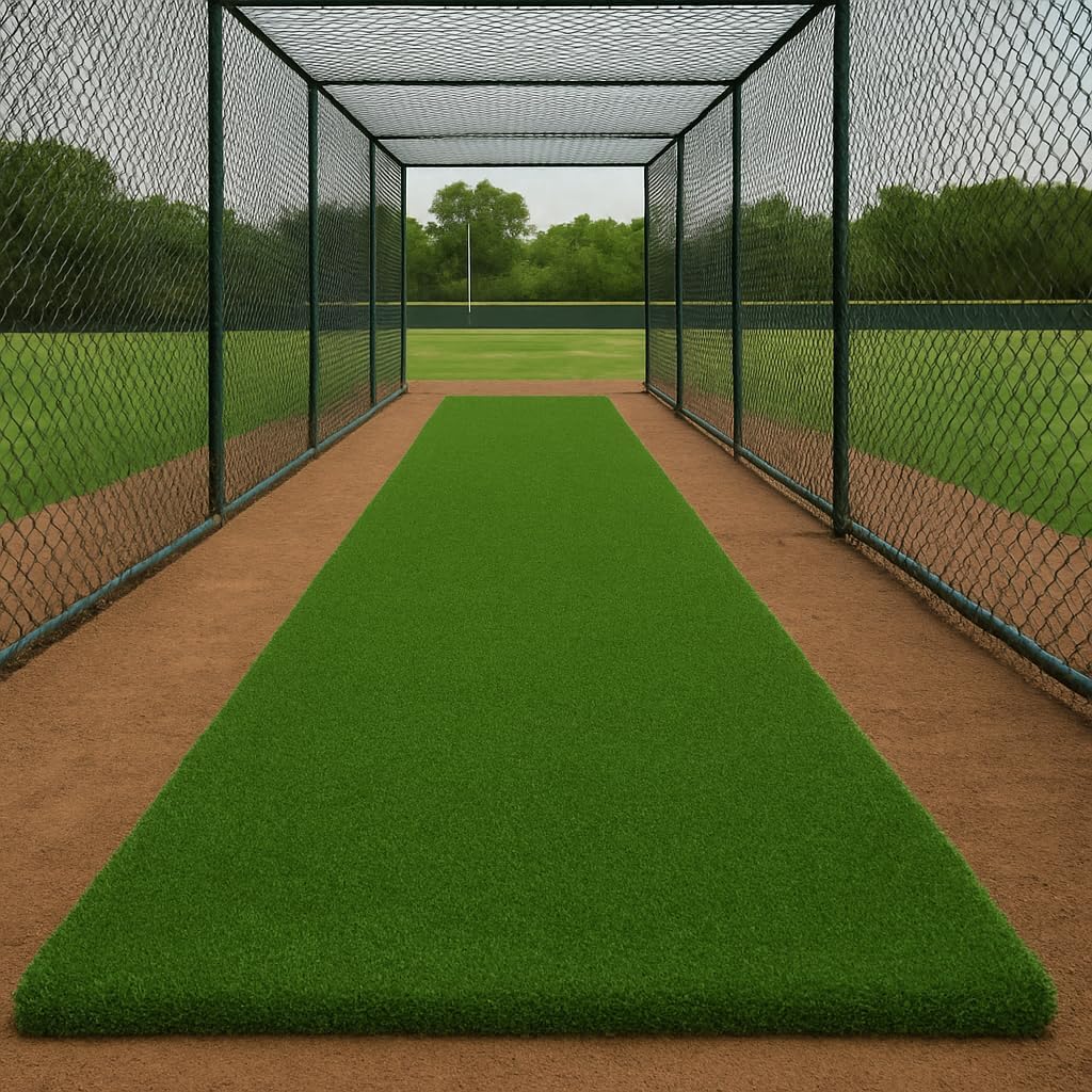 Ottomanson Artificial Turf Golf Hitting Mat for Indoor and Outdoor