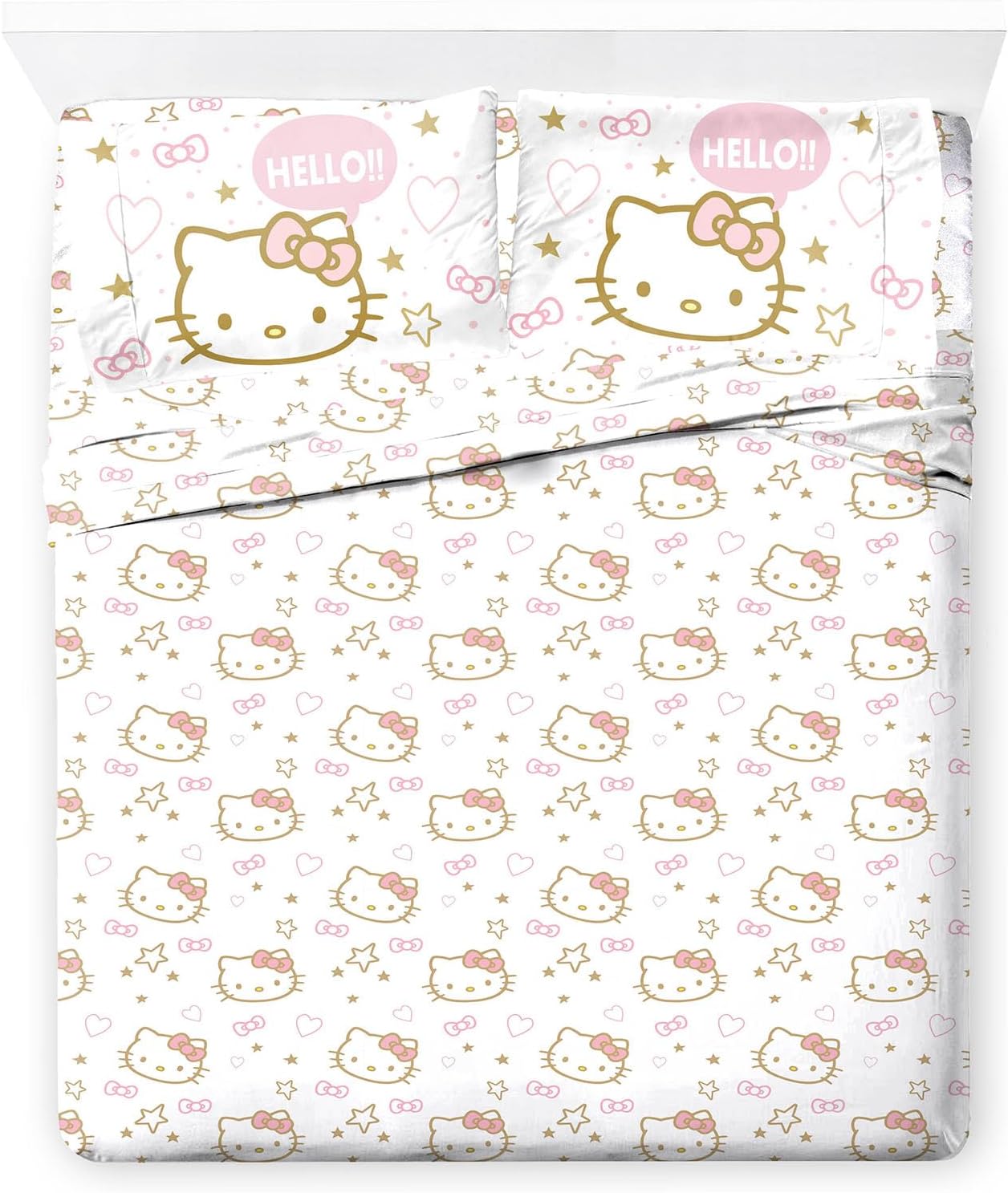 Hello Kitty Ultra-Soft Sheet Set for Cozy Bedroom Decor