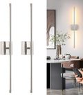 Battery Operated Wall Sconces Set of 2 - Dimmable Rechargeable LED