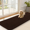 Dog Door Mat 59x20 Brown - Chenille Mud Mat for Muddy Paws