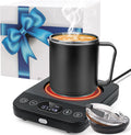 Smart Mug Heater Set with Timer - Keep Your Beverages Warm!