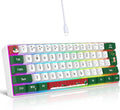 Snpurdiri 60% RGB Gaming Keyboard - Ultra-Compact & Portable