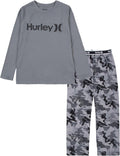 Hurley Boys' Pajama 2-Piece Set for Comfortable Sleepwear