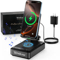 TechGlow Bluetooth Speaker with Phone Stand and Wireless Charger