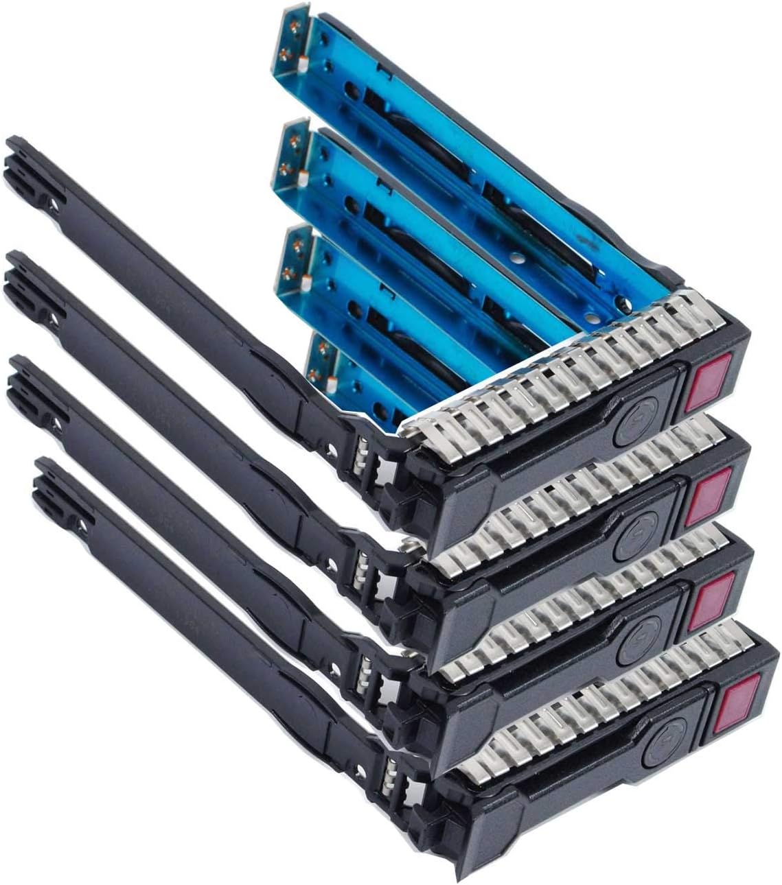 Pack-4 2.5 in SAS SATA SFF Drive Tray Caddy for HP Gen8 Gen9