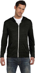 Alternative Men's Eco Zip Up Camo Triblend Hoodie - Lightweight
