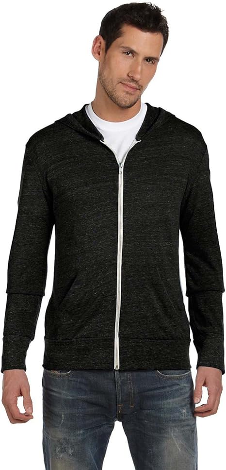 Eco Zip Up Camo Triblend Jersey Hooded Sweatshirt for Men