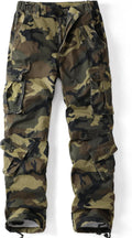 AKHlKING Women's Cargo Pants Ripstop Cotton 8-Pocket Casual Work