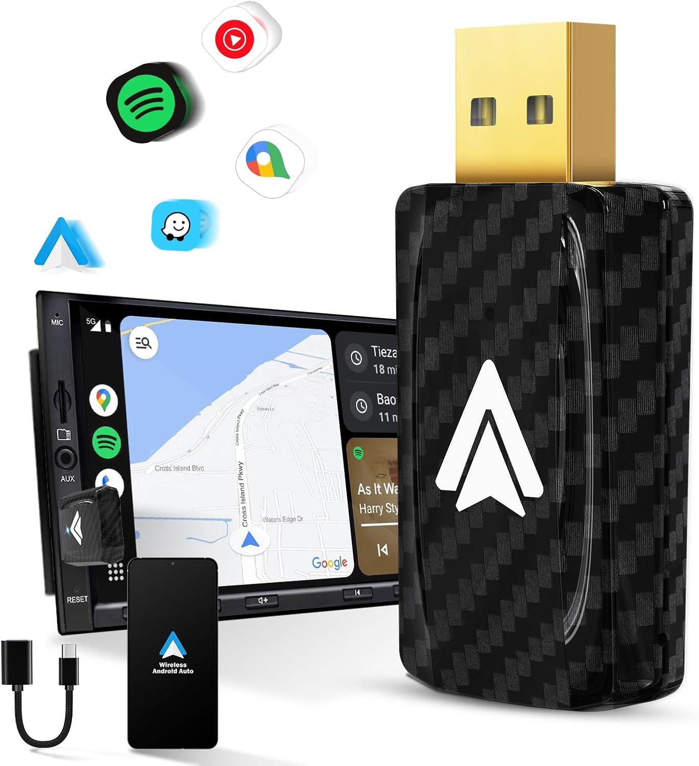 Fast Wireless Android Auto Dongle for Easy Connection