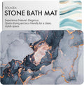 Stone Bath Mat 23.7 x 15.4 in - Fast Dry Non-Slip Diatomaceous Mat