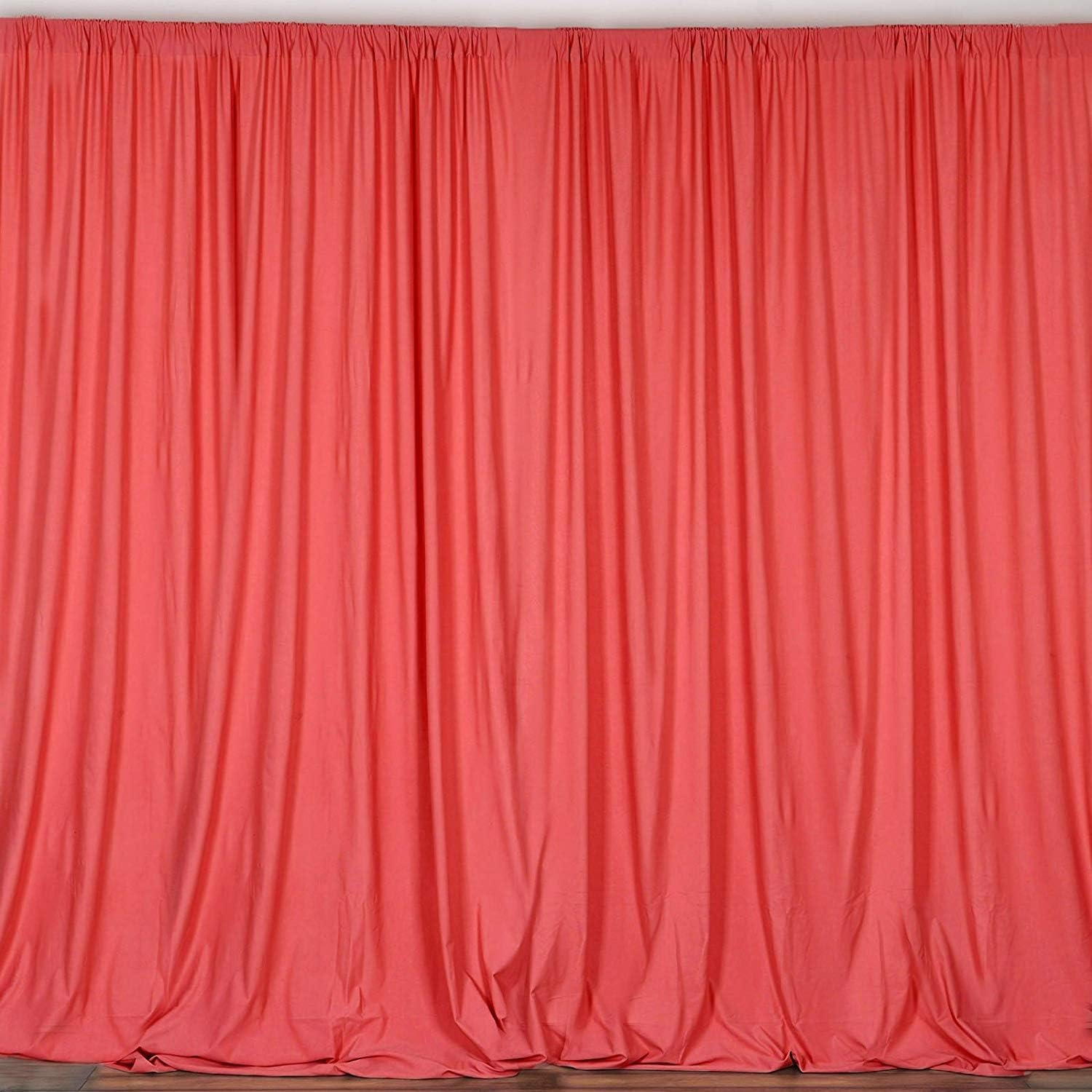 10 Ft Wide by 9 Ft High Polyester Backdrop Drape Curtain Panel