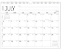2025-2027 Calendar 24 Months Wall Calendar - Large Blocks for Notes