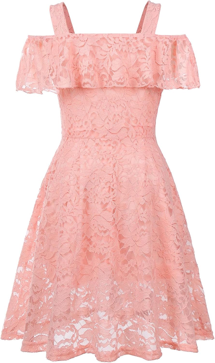 Girls Floral Lace Dress for Easter and Special Occasions