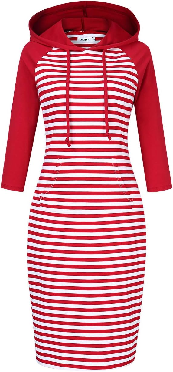 MISSKY Womens Casual Hoodie Dress for Everyday Comfort and Style