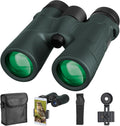10x42 HD Binoculars for Adults High Powered - Travel & Outdoor Optics