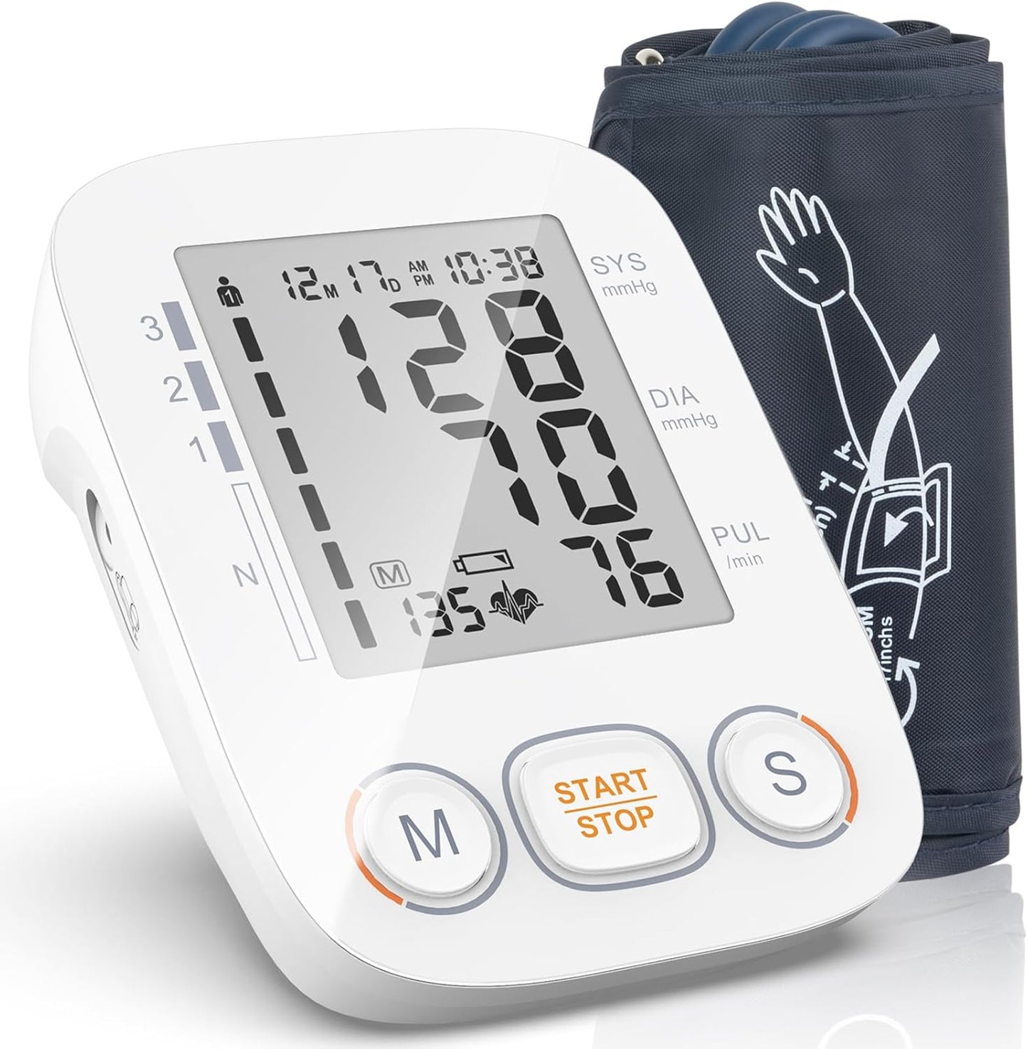 CHANI Blood Pressure Monitor - Large Cuff, Memory Storage