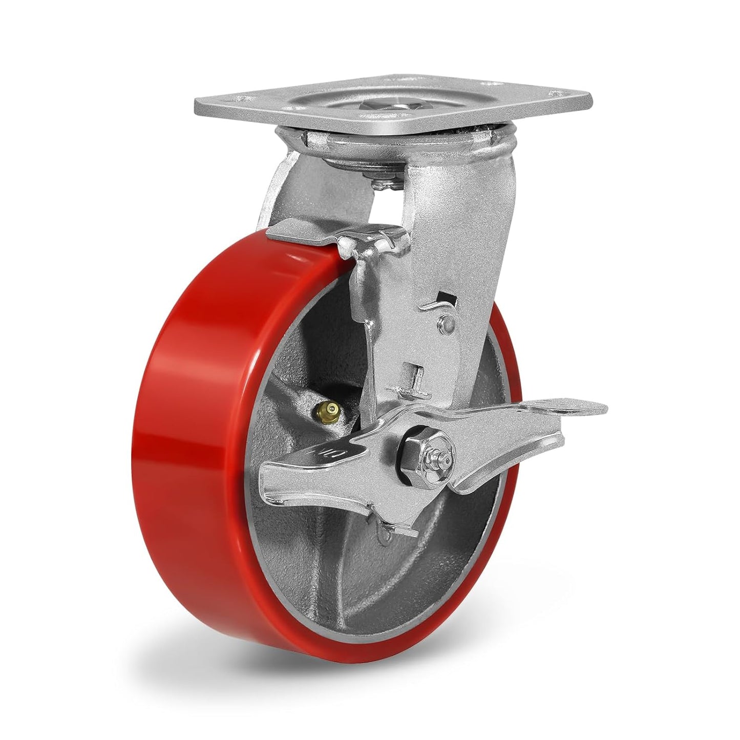 6 Inch Heavy Duty Industrial Caster Wheels with Lock Brake