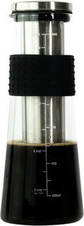 CCC Cold Brew Coffee Maker: Durable Glass & Steel | 34 oz