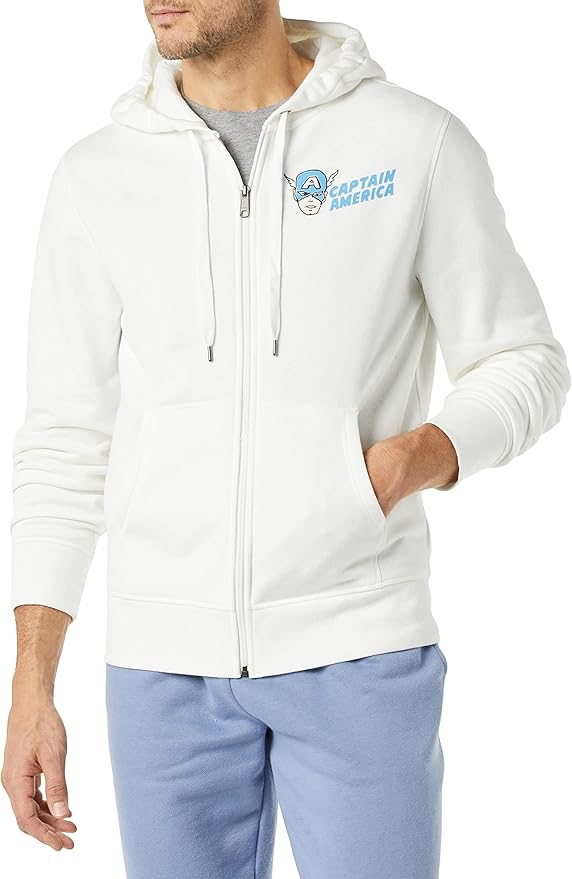 Disney Marvel Star Wars Men's Fleece Full-Zip Hoodie Sweatshirts