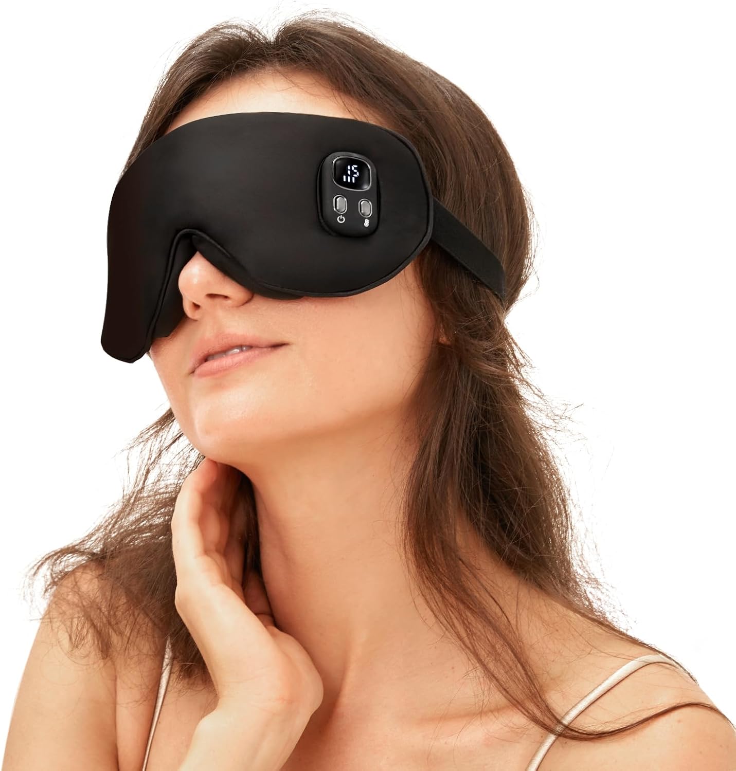 Heated Eye Mask for Dry Eye Relief with Adjustable Heat Settings