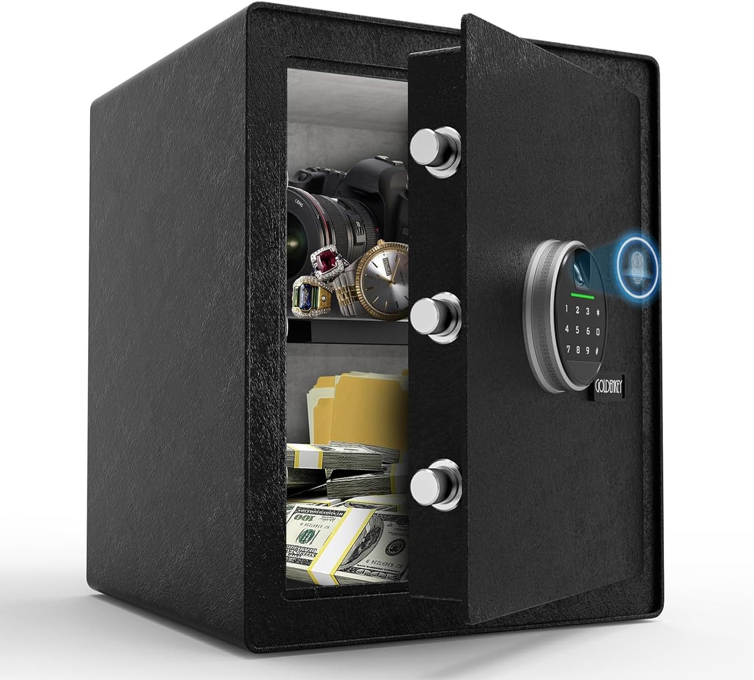 2.3 Cu.Ft Biometric Safe with Fingerprint Lock for Valuables